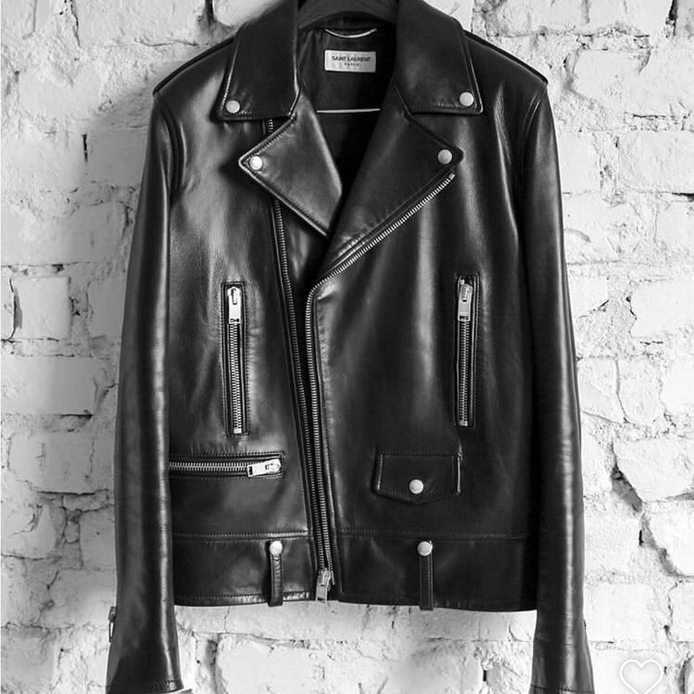 Saint Laurent Black Leather Jacket